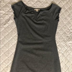 Ruffled Gray mini dress